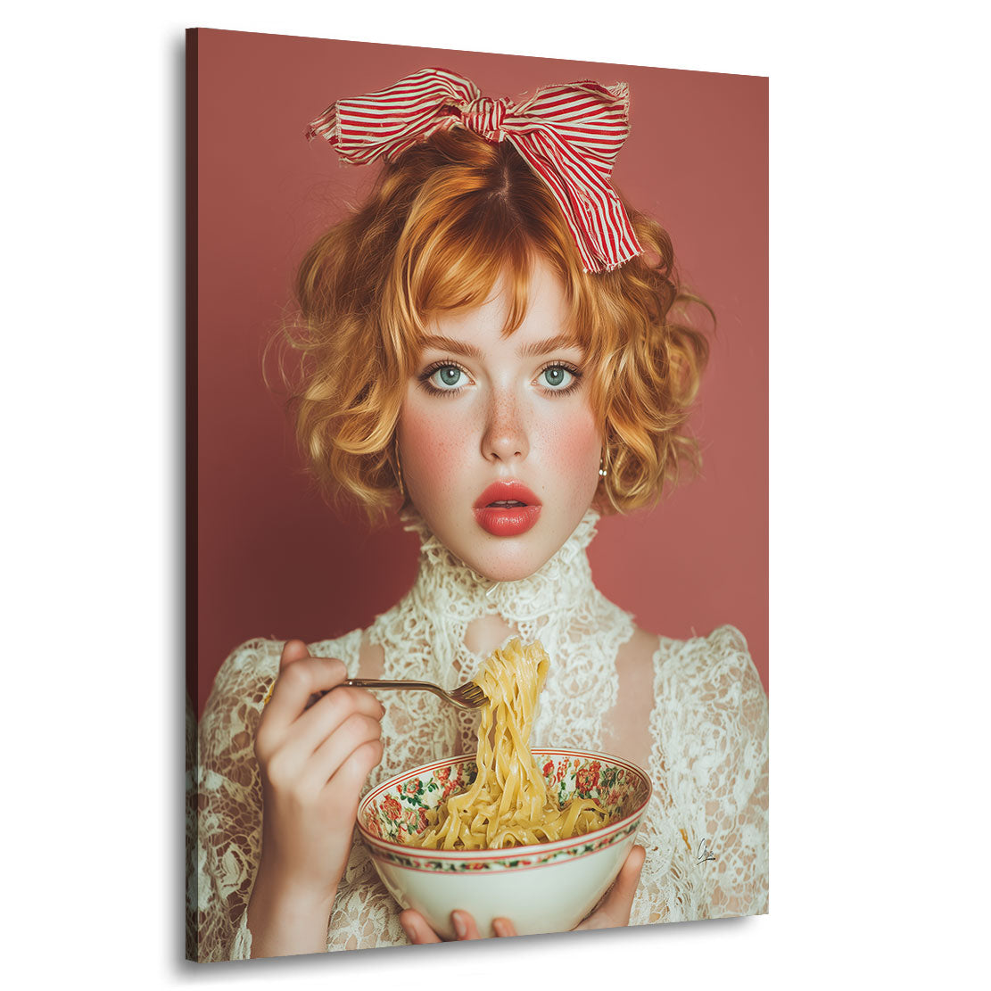 Pasta Couture Elegance Wandbild