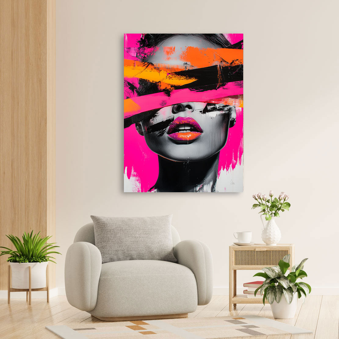 Velour Vision Portrait Art Wandbild