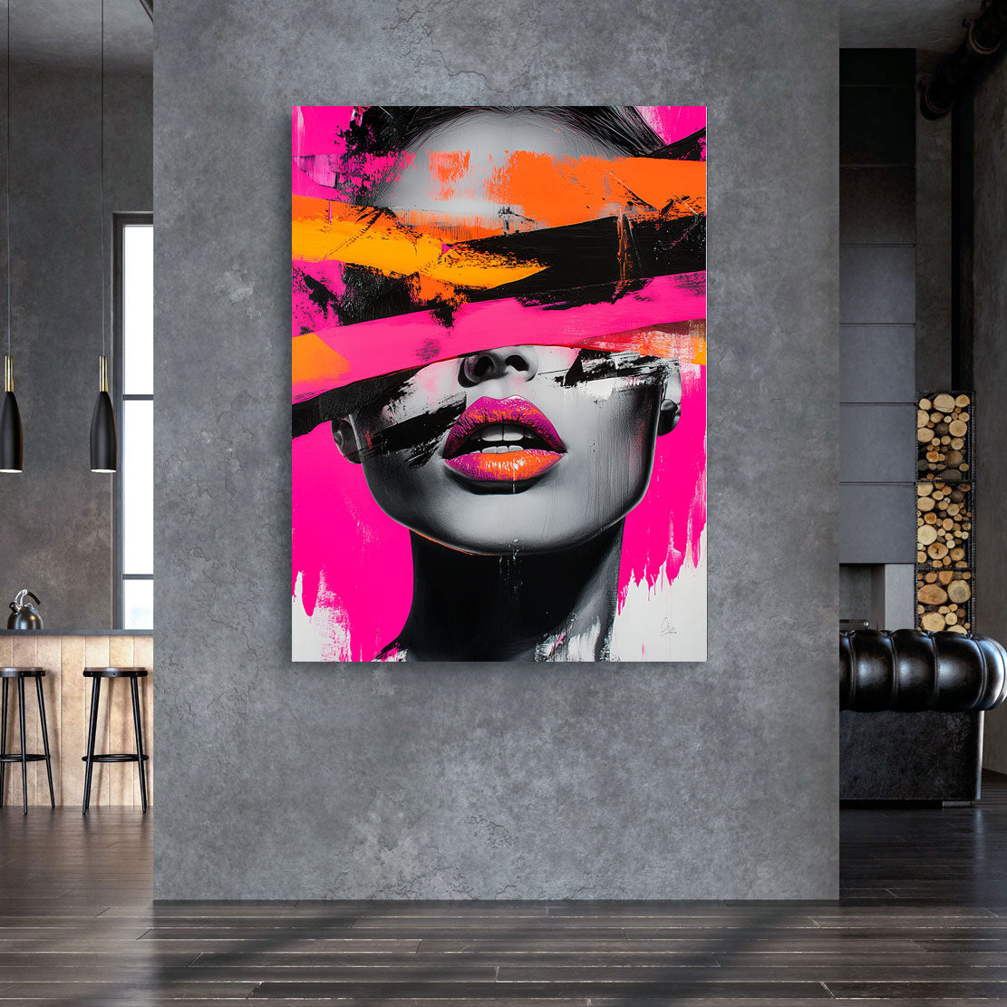 Velour Vision Portrait Art Wandbild