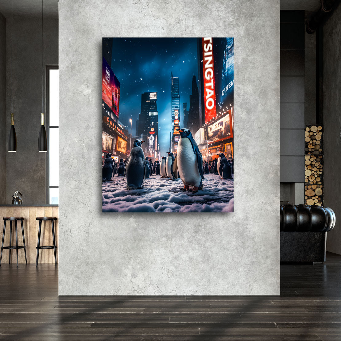 Wandbild Pinguine in New York