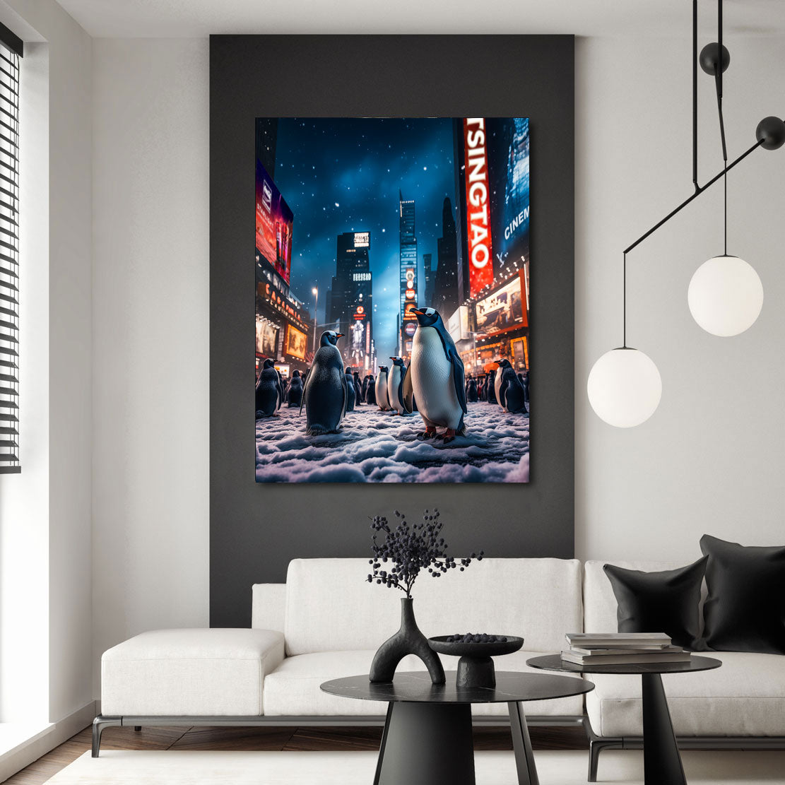 Wandbild Pinguine in New York