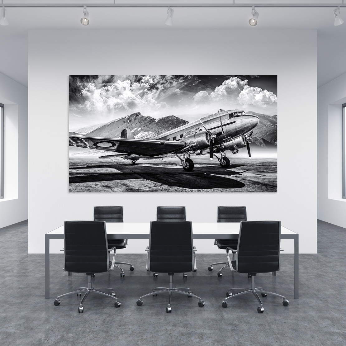 Wandbild Flugzeug Vintage