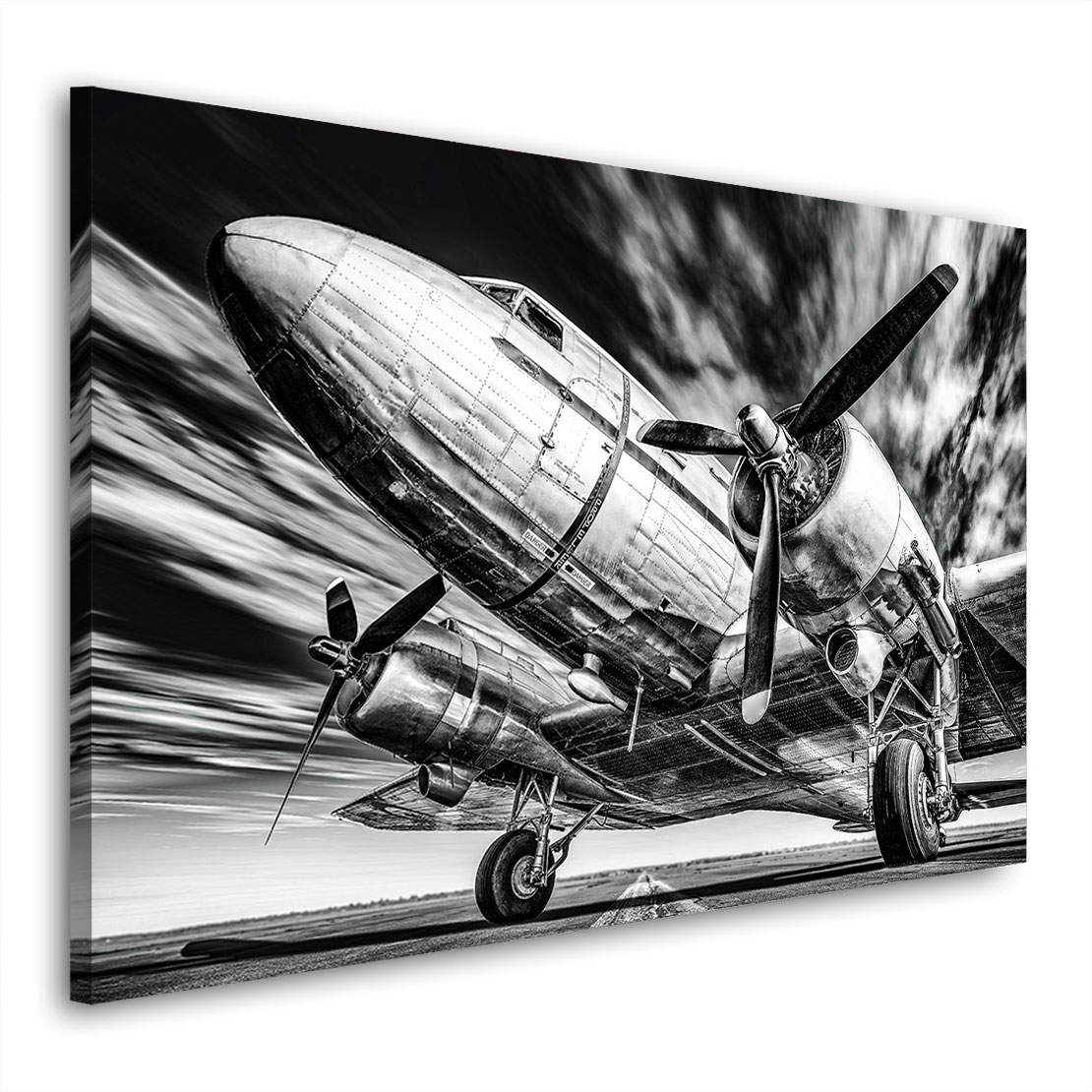 Wandbild Flugzeug Mystic Sky