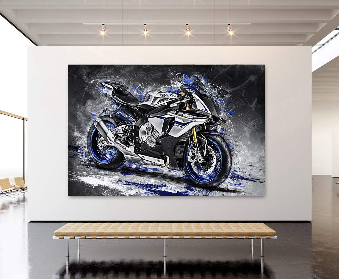 Wandbild Yamaha R1 M