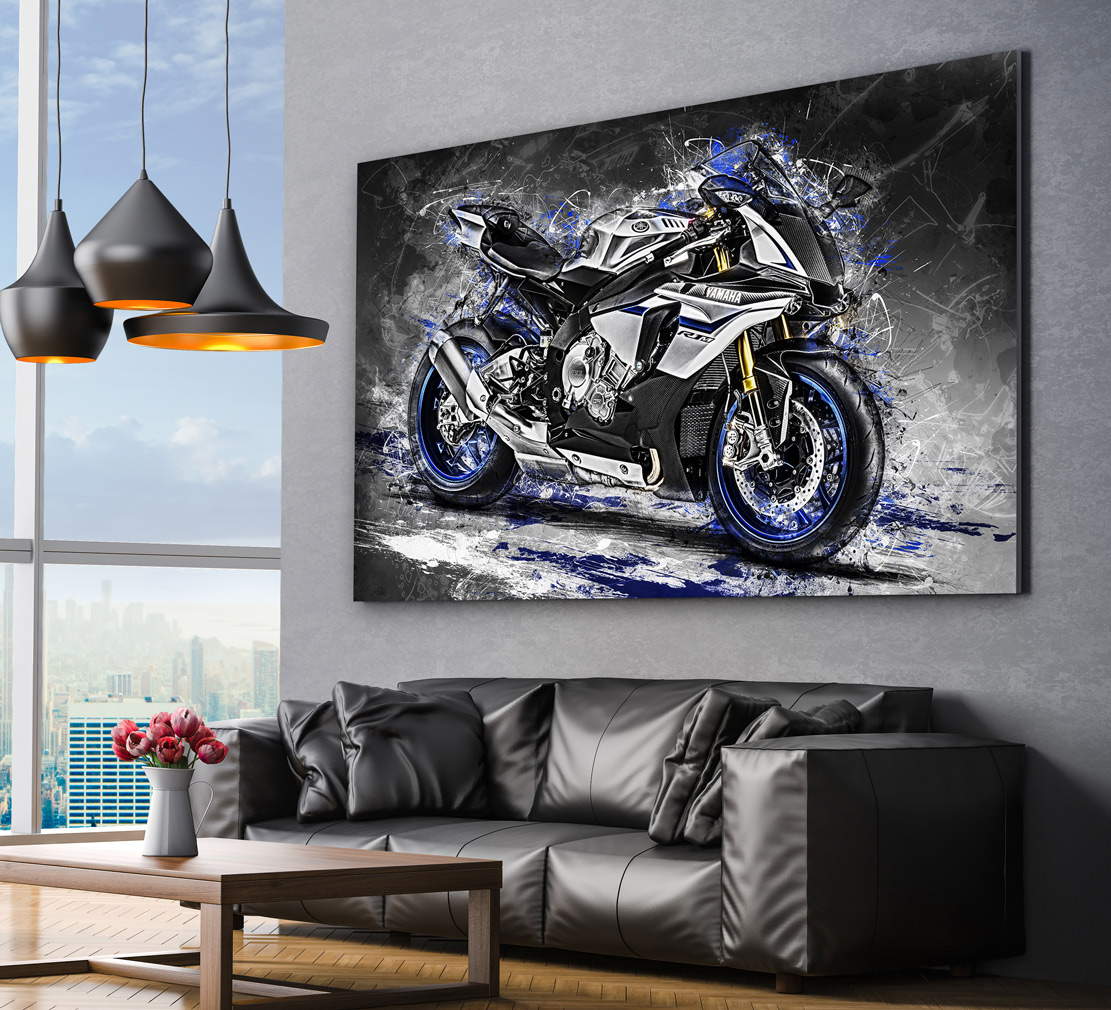 Wandbild Yamaha R1 M