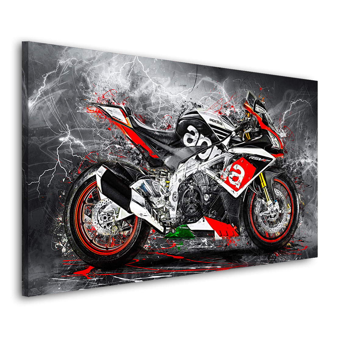 Wandbild Leinwandbild Aprilia RSV4 Motorradbild