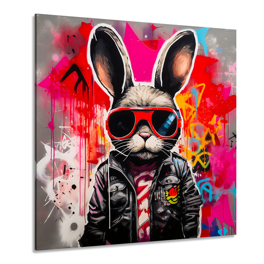 Mr. Rabbit Graffiti Wandbild