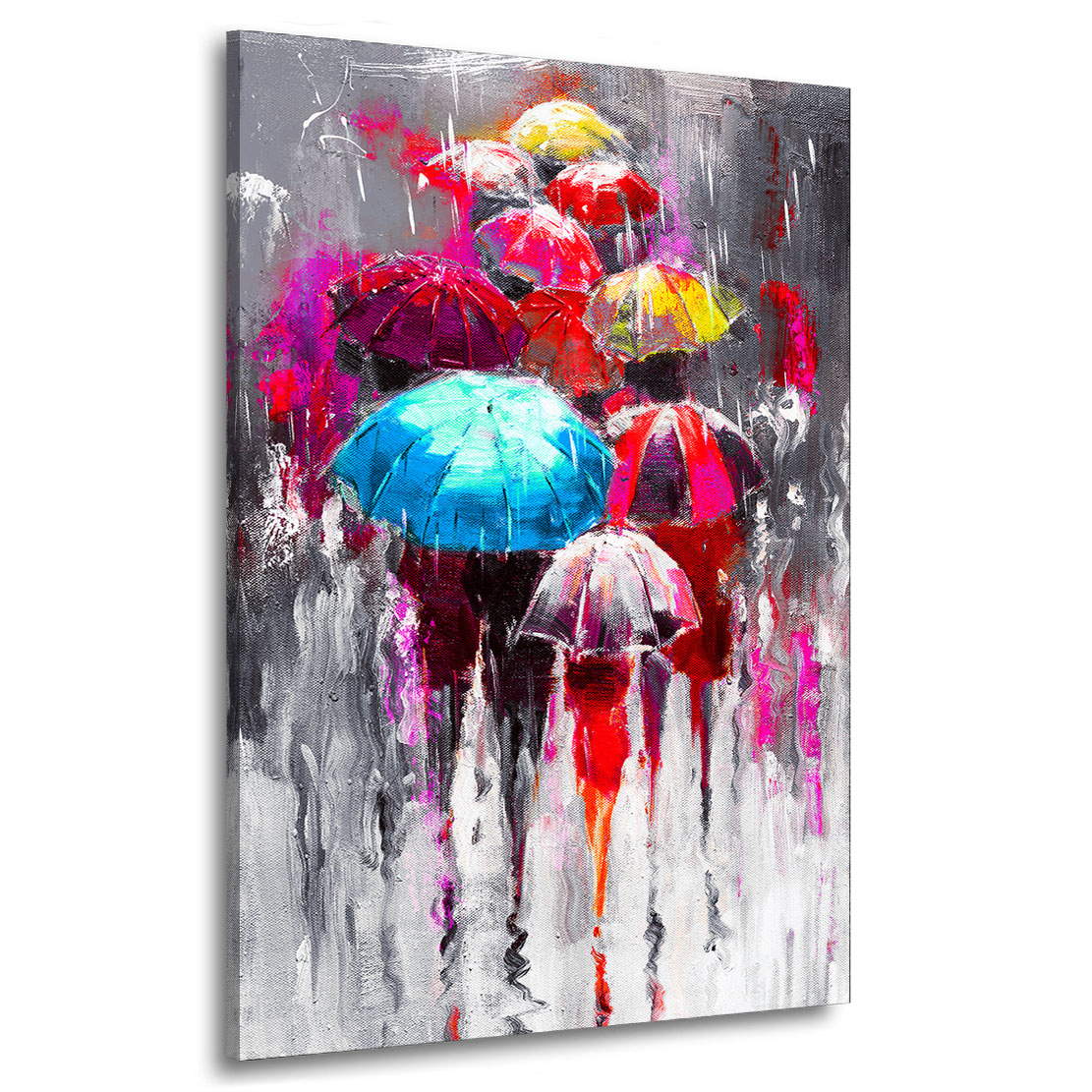 Wandbild walking in the Rain Abstrakt