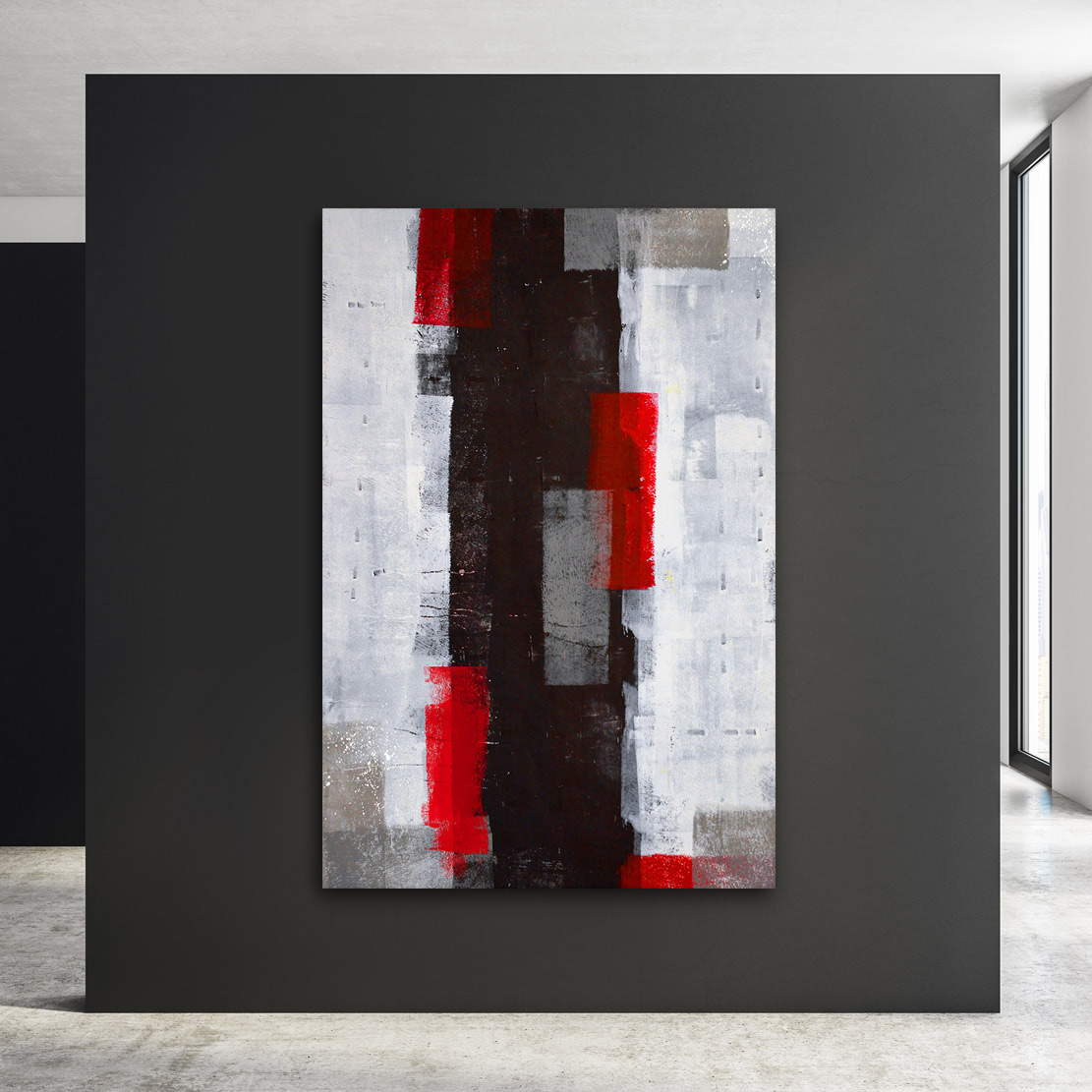 Leinwandbild Rollerpaint Abstrakt