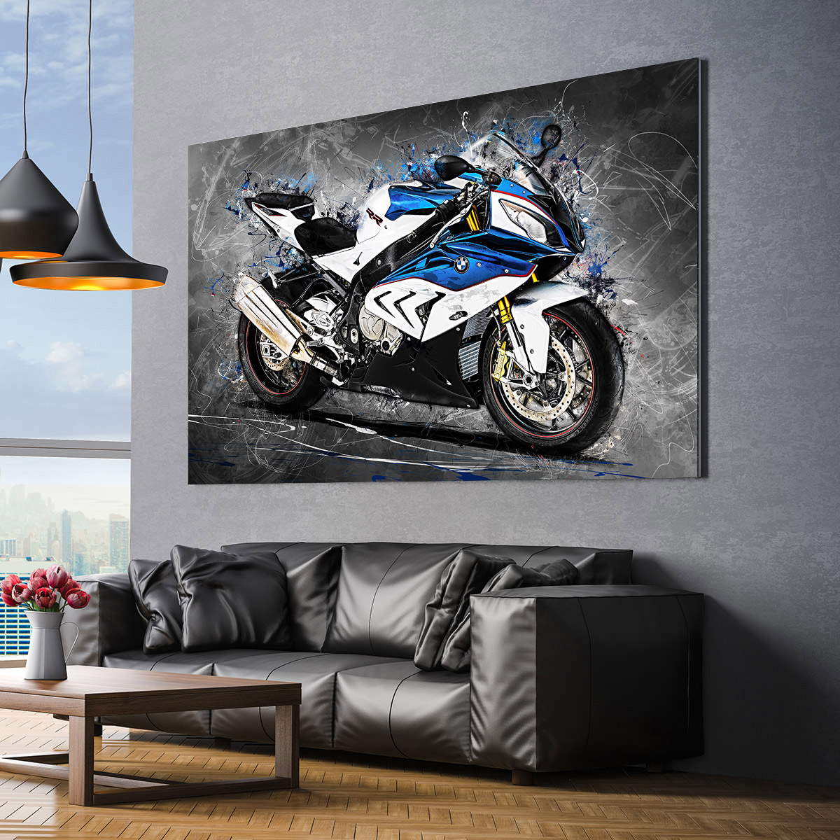 Wandbild Leinwandbild BMW S1000RR