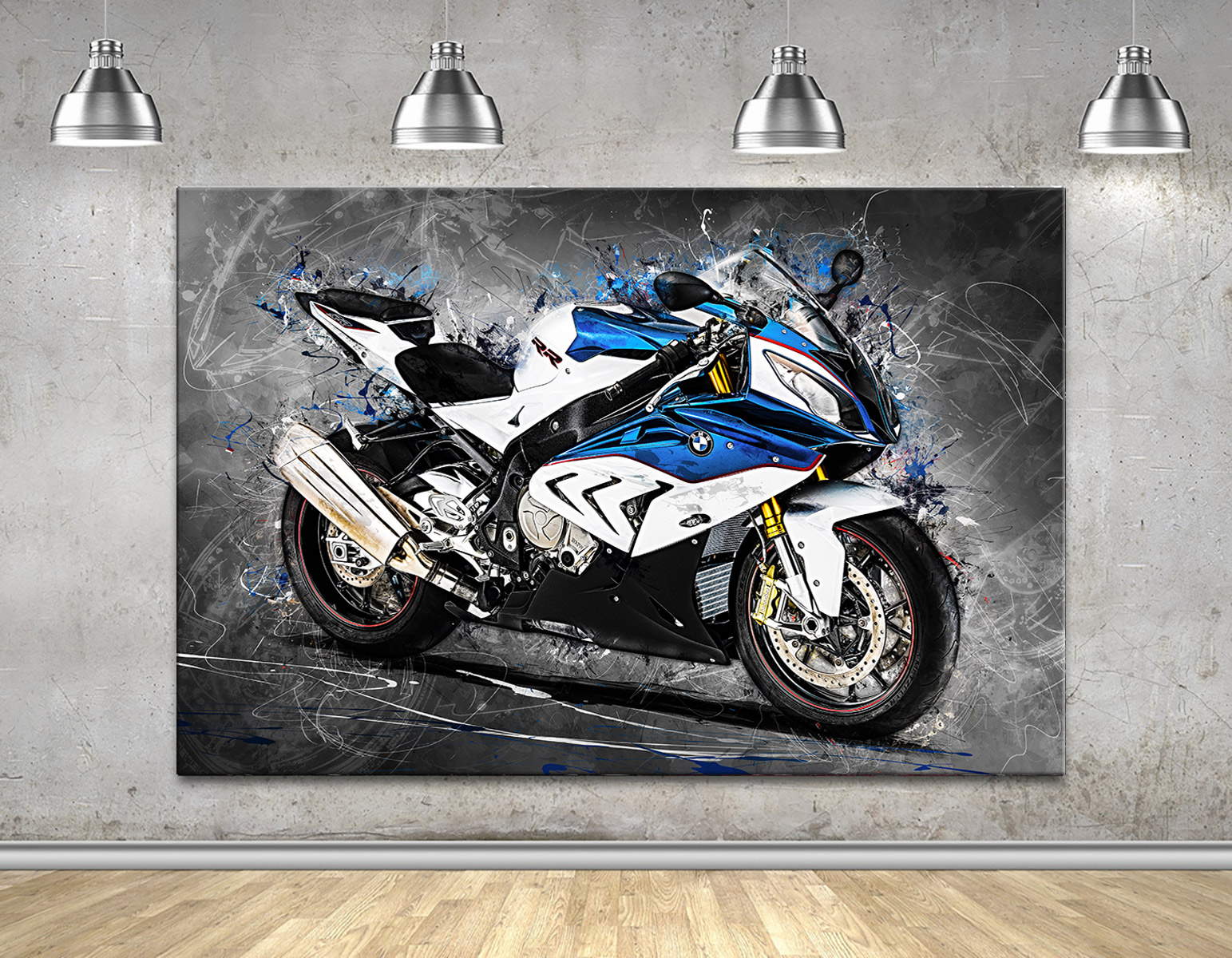 Wandbild Leinwandbild BMW S1000RR