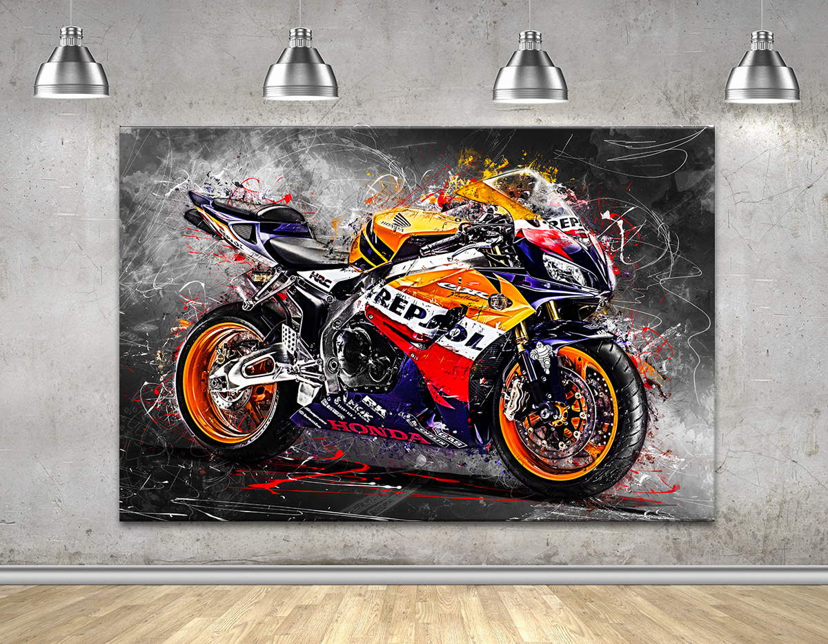 Wandbild Leinwandbild Honda CBR 1000 RR Fireblade Repsol