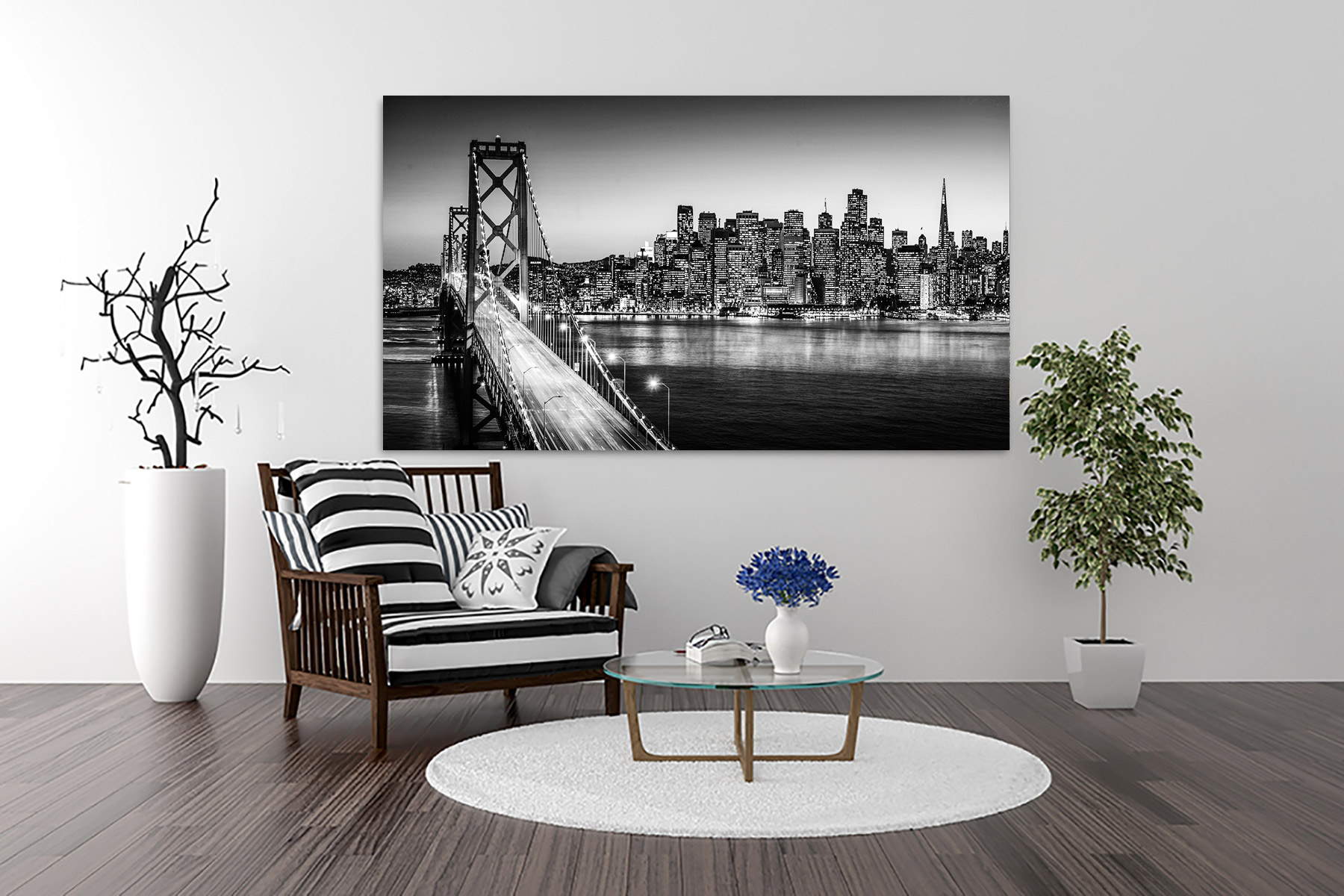 Wandbild Leinwandbild San Francisco Bay Bridge