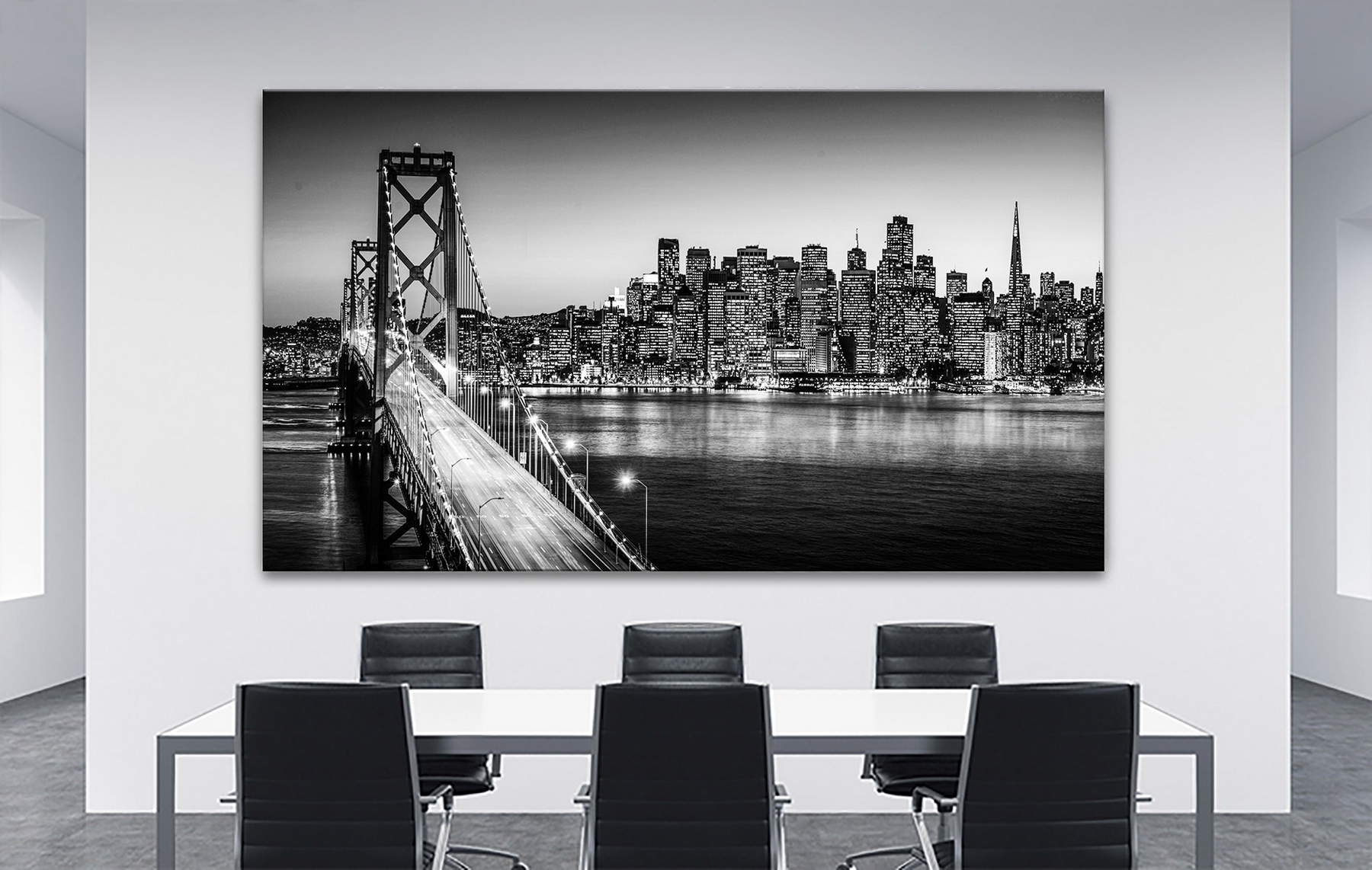 Wandbild Leinwandbild San Francisco Bay Bridge