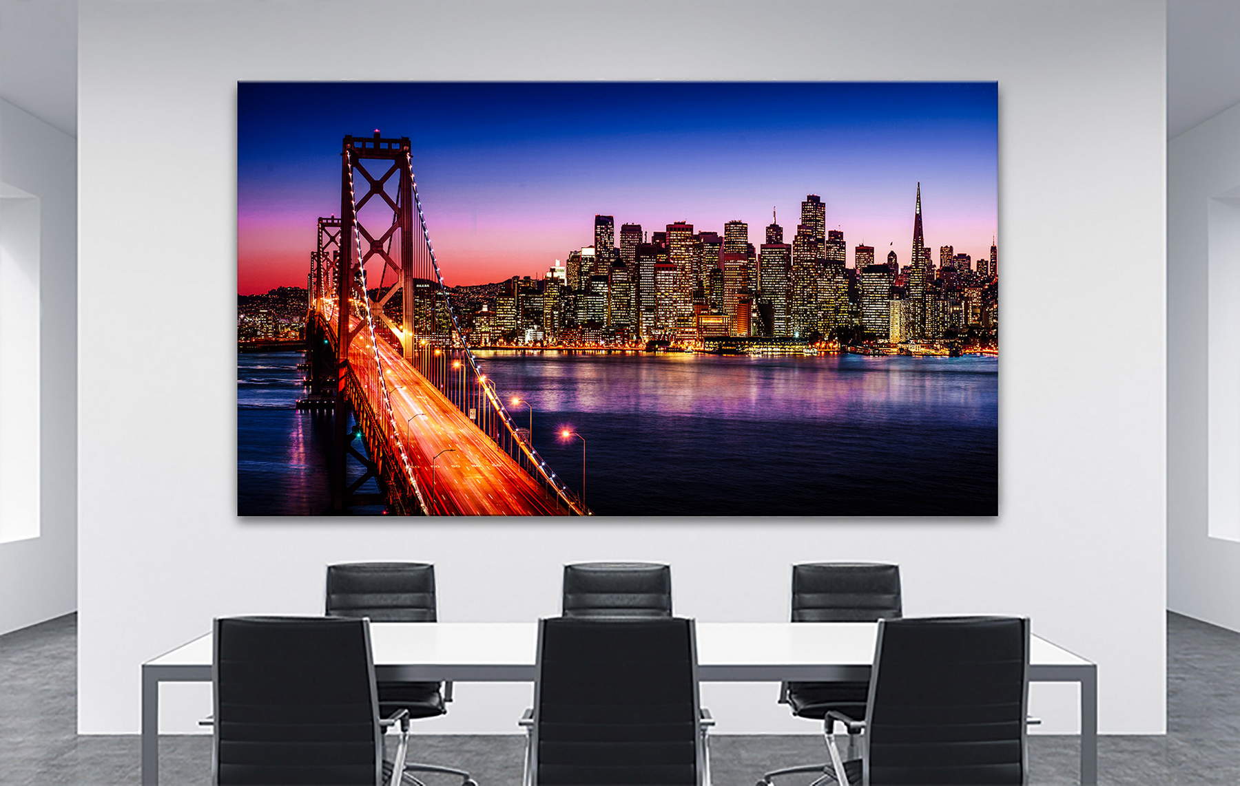 Wandbild Leinwandbild San Francisco Bay Bridge
