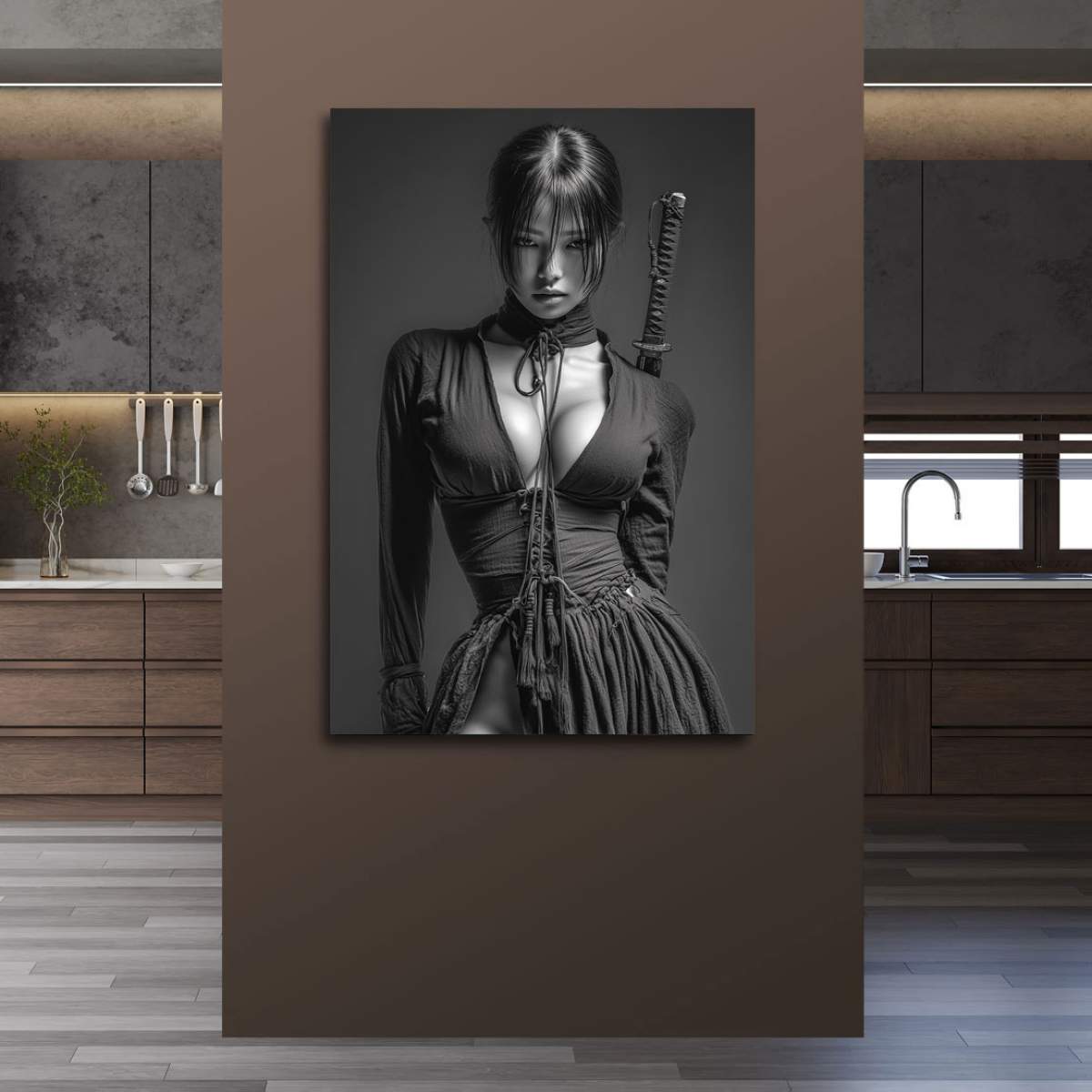 Crimson Moon Samurai Erotik Bild