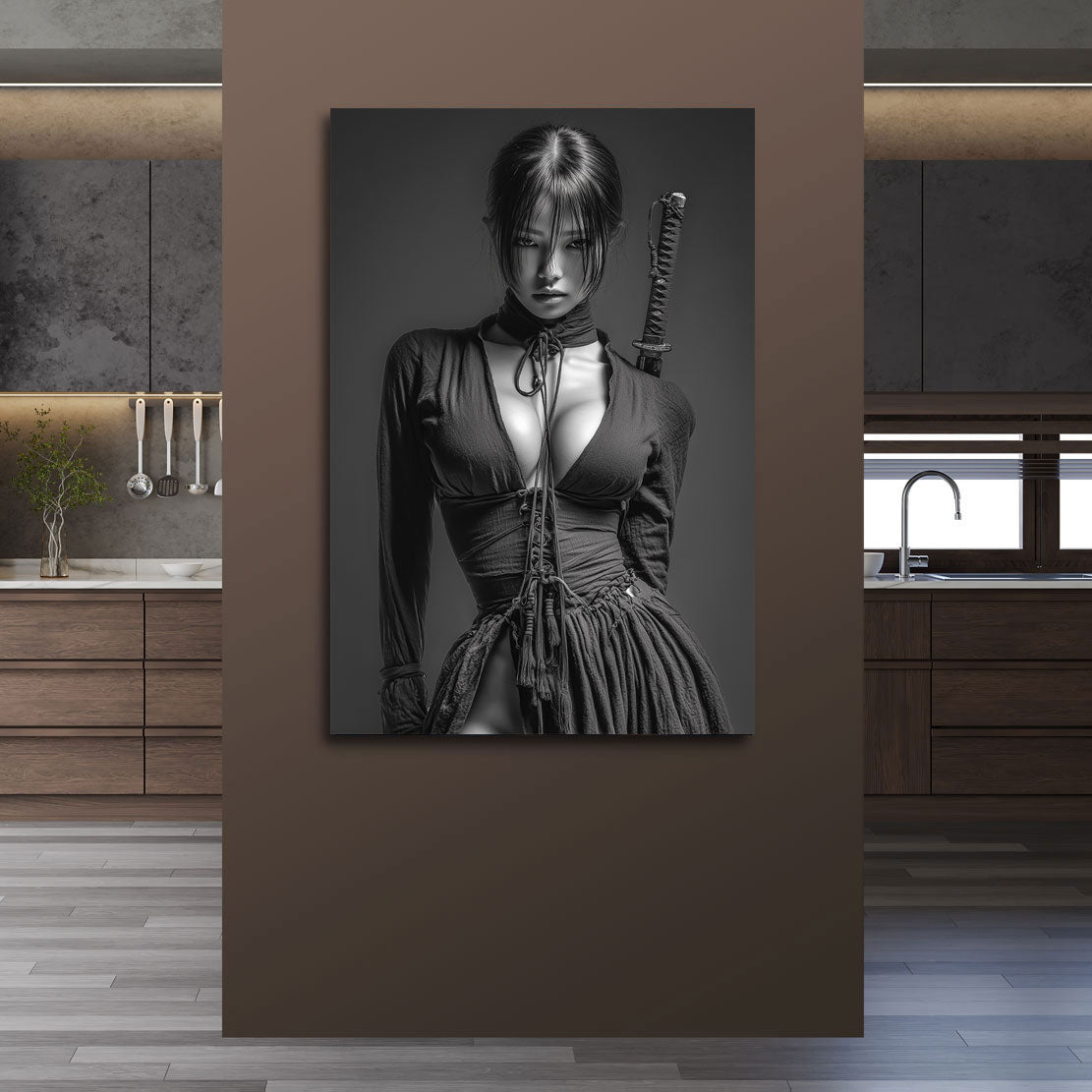 Crimson Moon Samurai Erotik Bild
