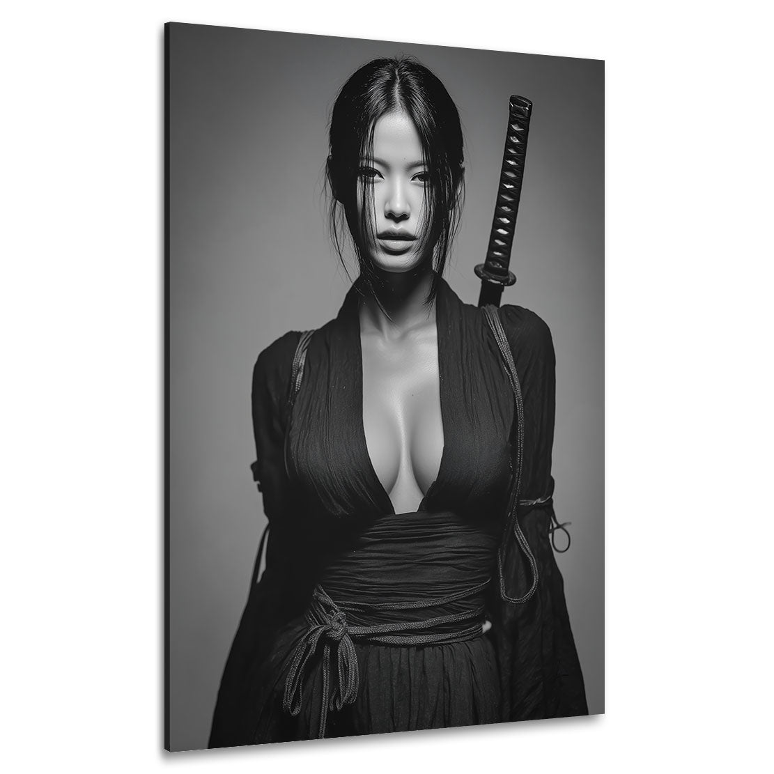 Midnight Lotus Warrior Wandbild