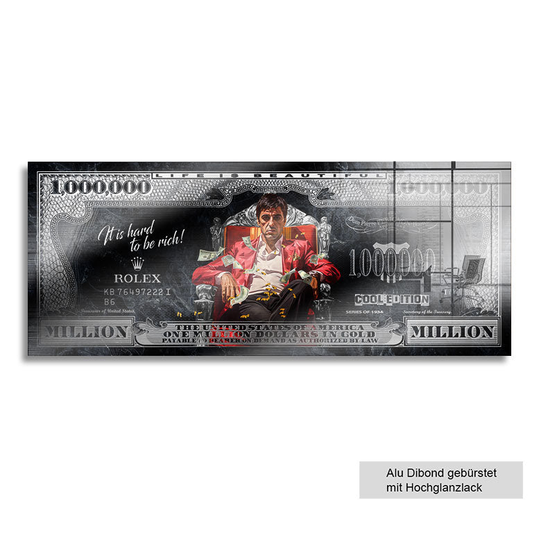 Wandbild Scaface One Million Dollar