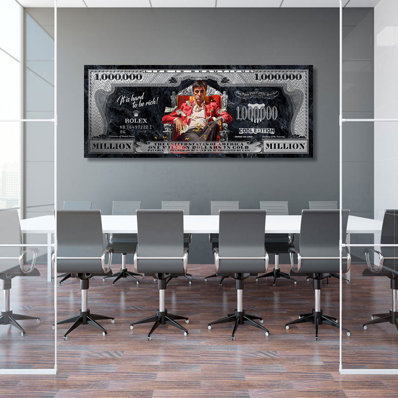 Wandbild Scaface One Million Dollar
