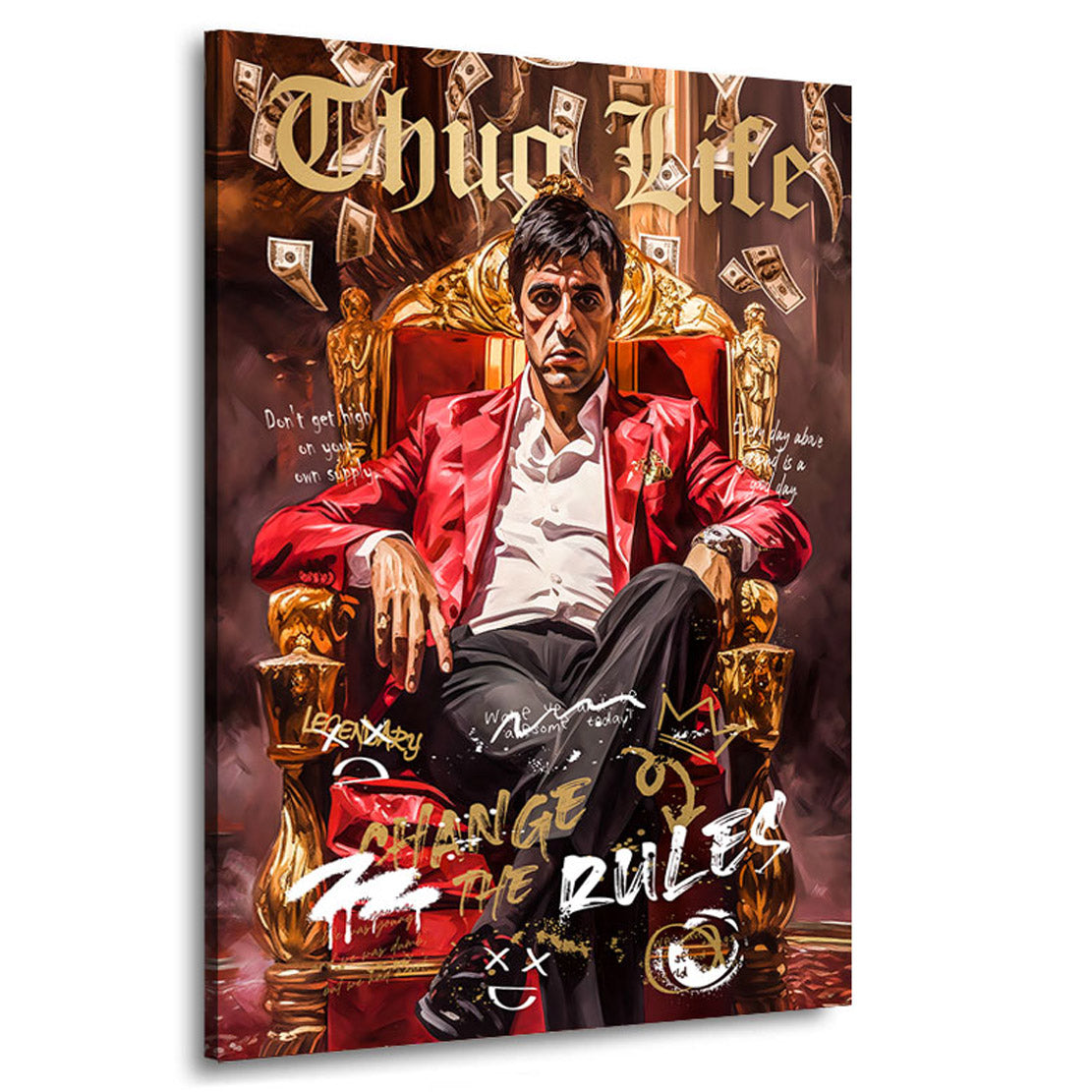 Pop Art Wandbild Scarface Thug Life
