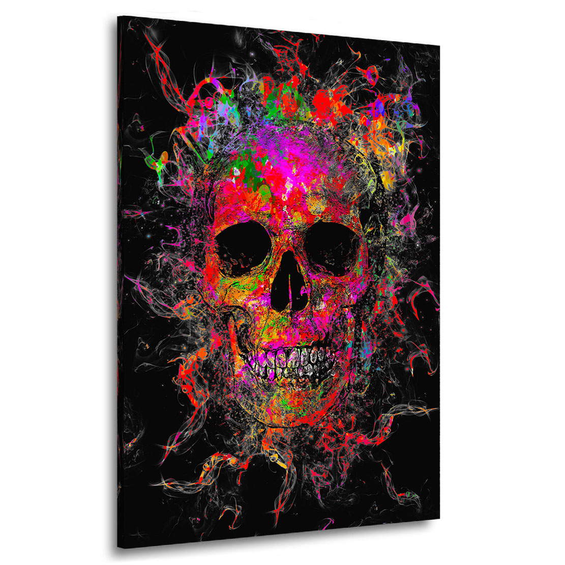 Leinwandbild Totenkopf Pop Art Style