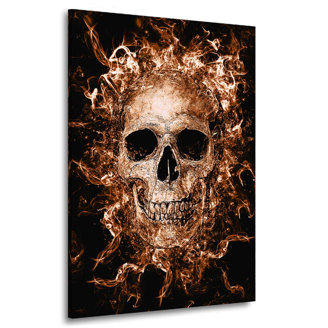 Leinwandbild Totenkopf Abstrakt Vintage