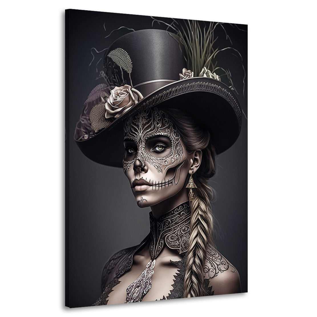 Wandbild La Catrina Color Style