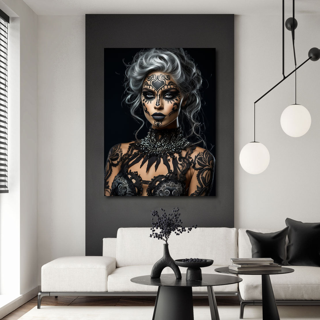 Lifestyle Wandbild La Catrina Dark Style