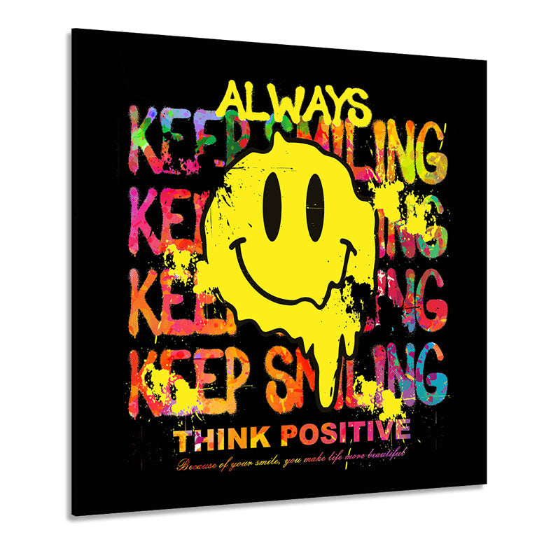 Pop Art Wandbild Keep Smiling