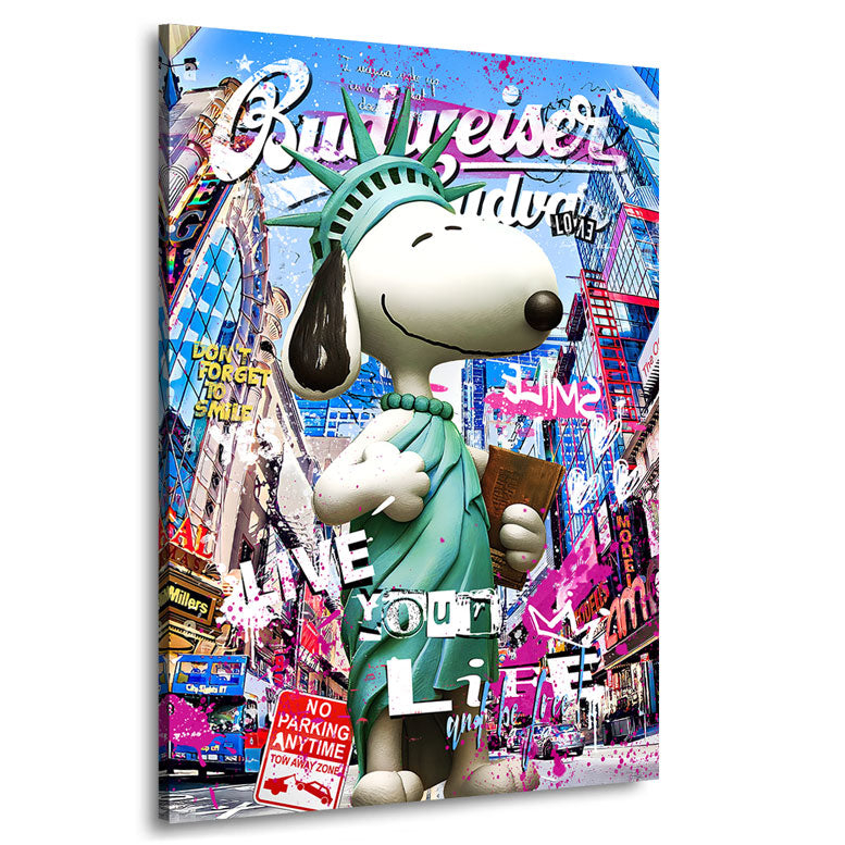 Pop Art Wandbild Snoopy Be Free