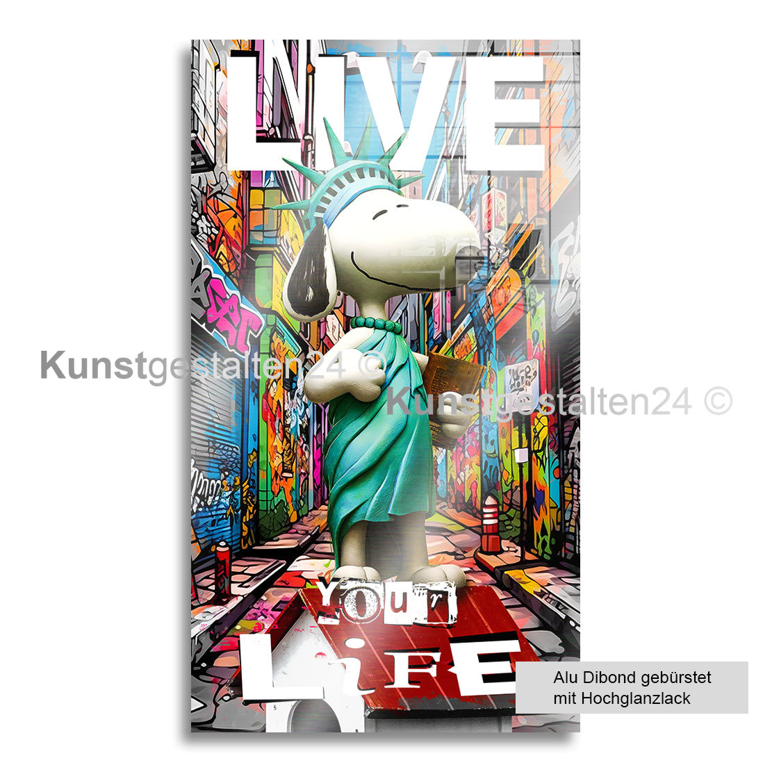 Pop Art Wandbild Snoop Liberty