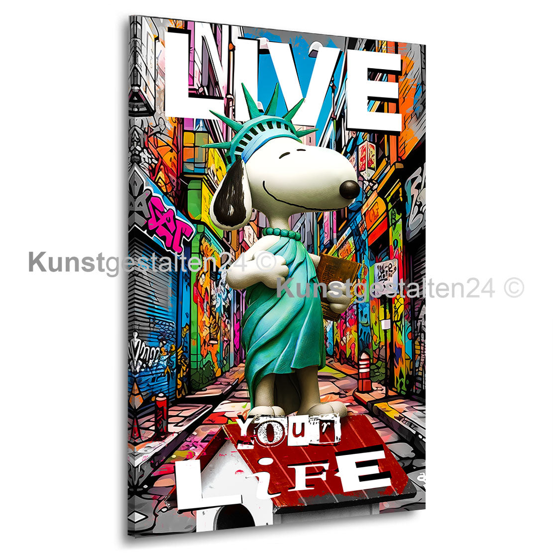 Pop Art Wandbild Snoop Liberty