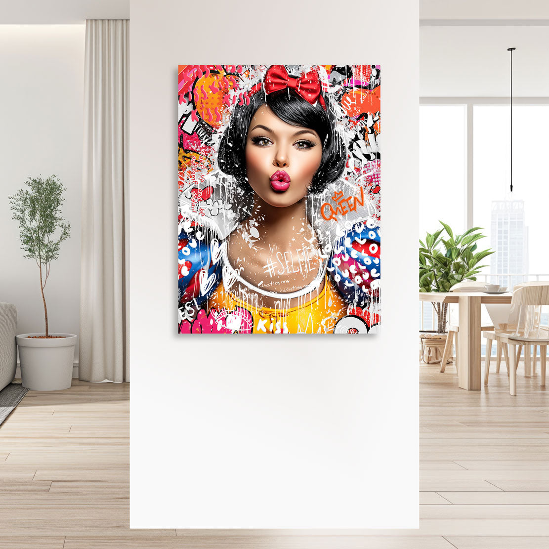 Schneewittchen Bild pop Art Style