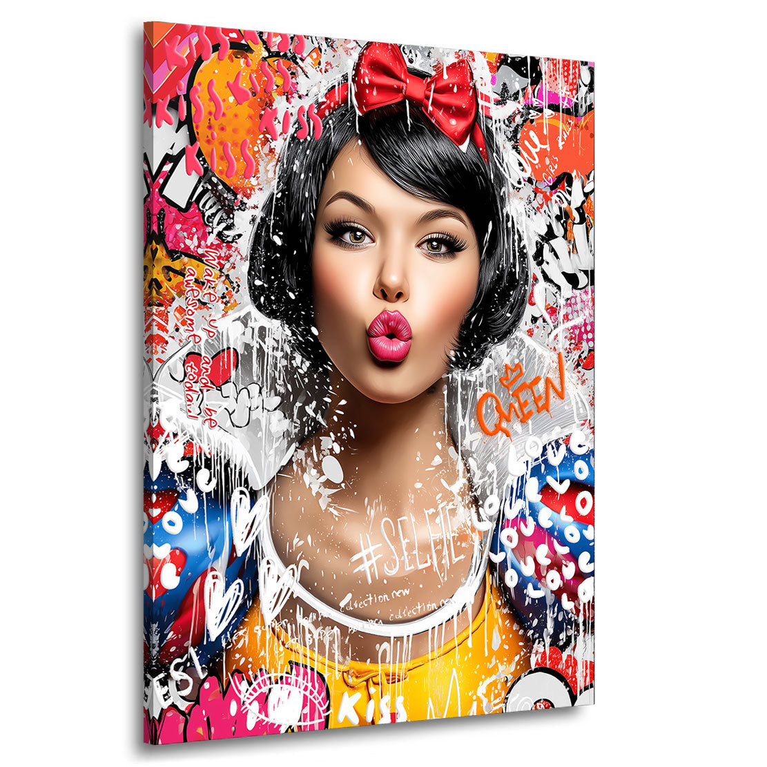 Schneewittchen Bild pop Art Style