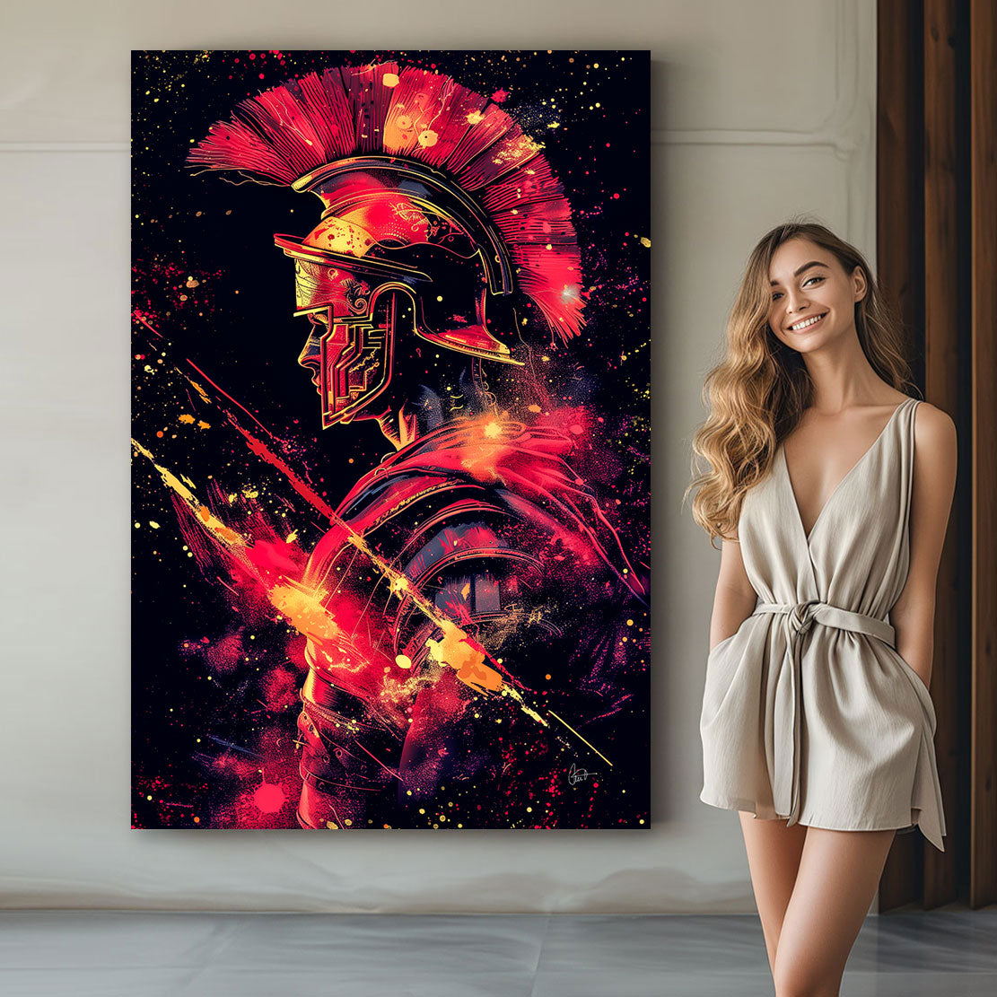 Wandbild Legionär Abstrakt