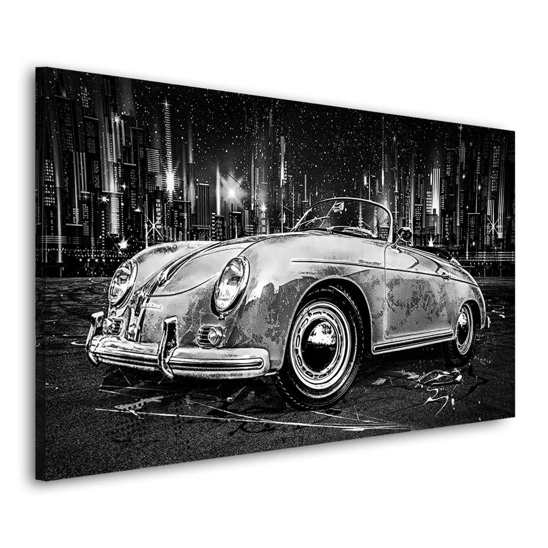 Auto Leinwandbild Porsche Speedster City Style