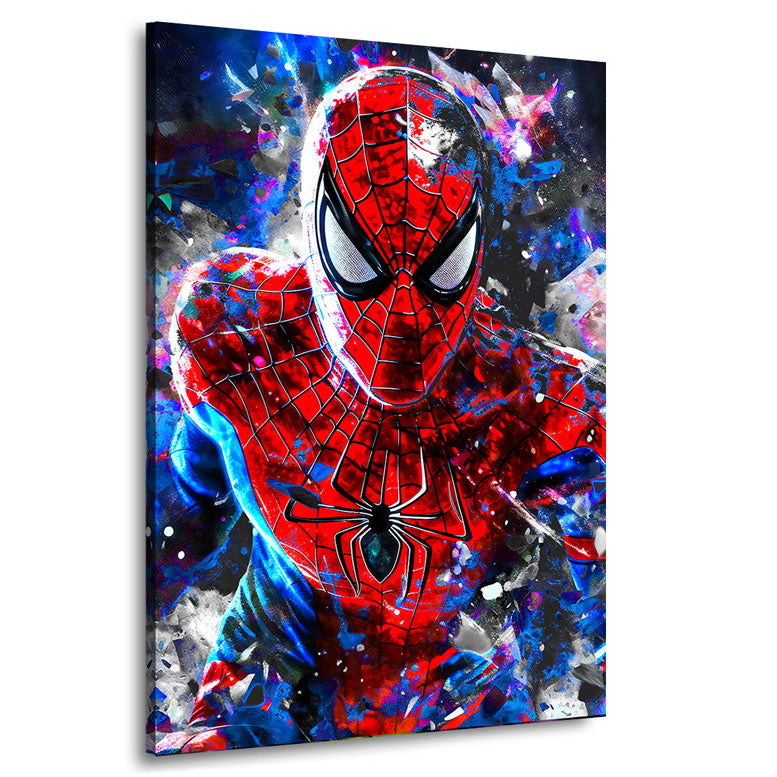 Wandbild Spiderman Abstrakt Style