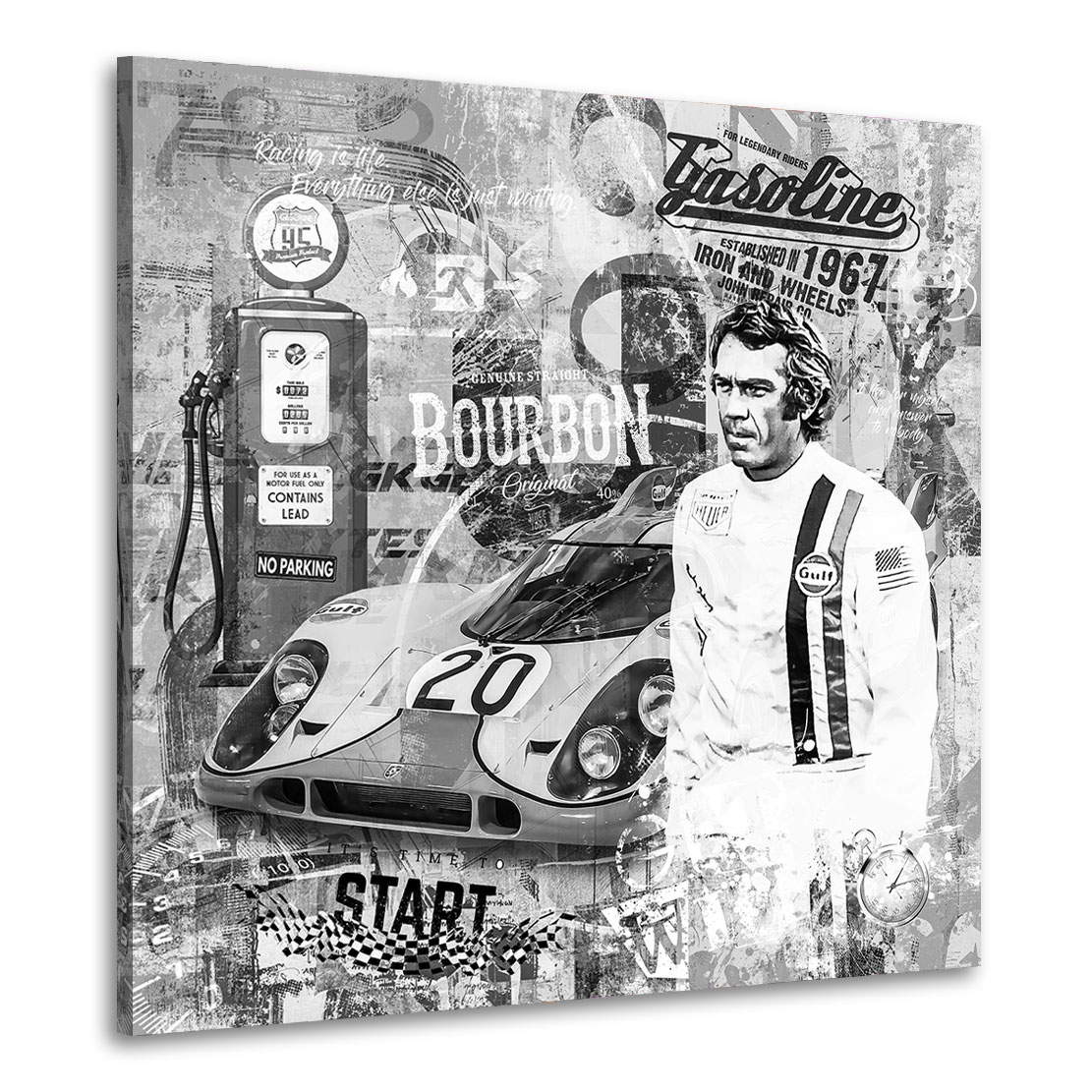 Leinwandbild Steve McQueen Porsche Race