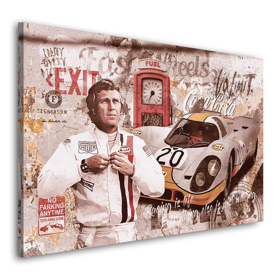 Leinwandbild Steve McQueen Pop Art Retro