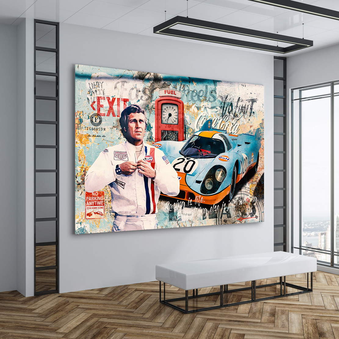 Leinwandbild Steve McQueen Pop Art Style