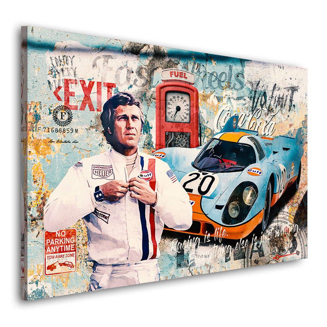 Leinwandbild Steve McQueen Pop Art Style