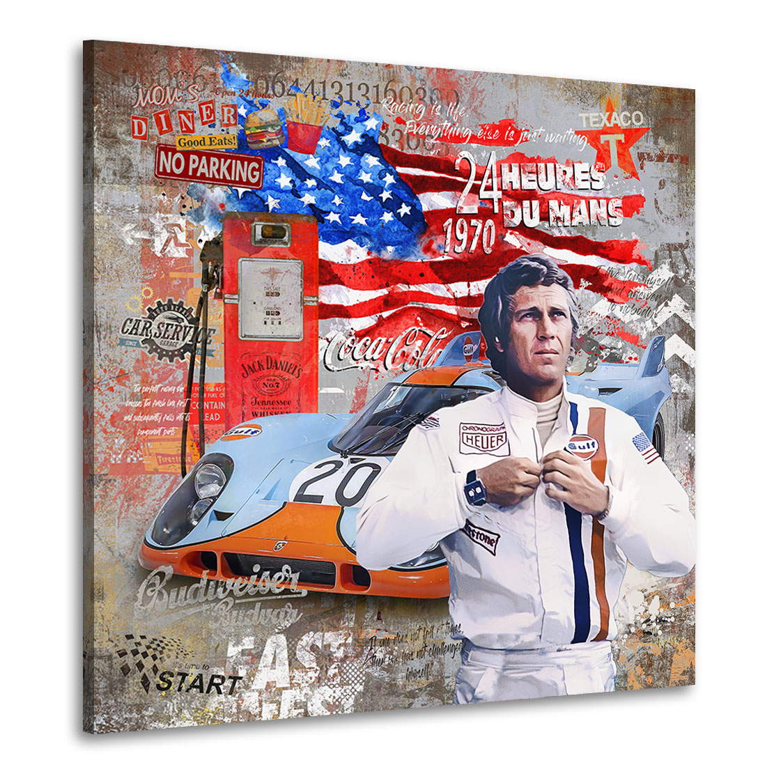 Leinwandbild Steve McQueen Pop Art Modern