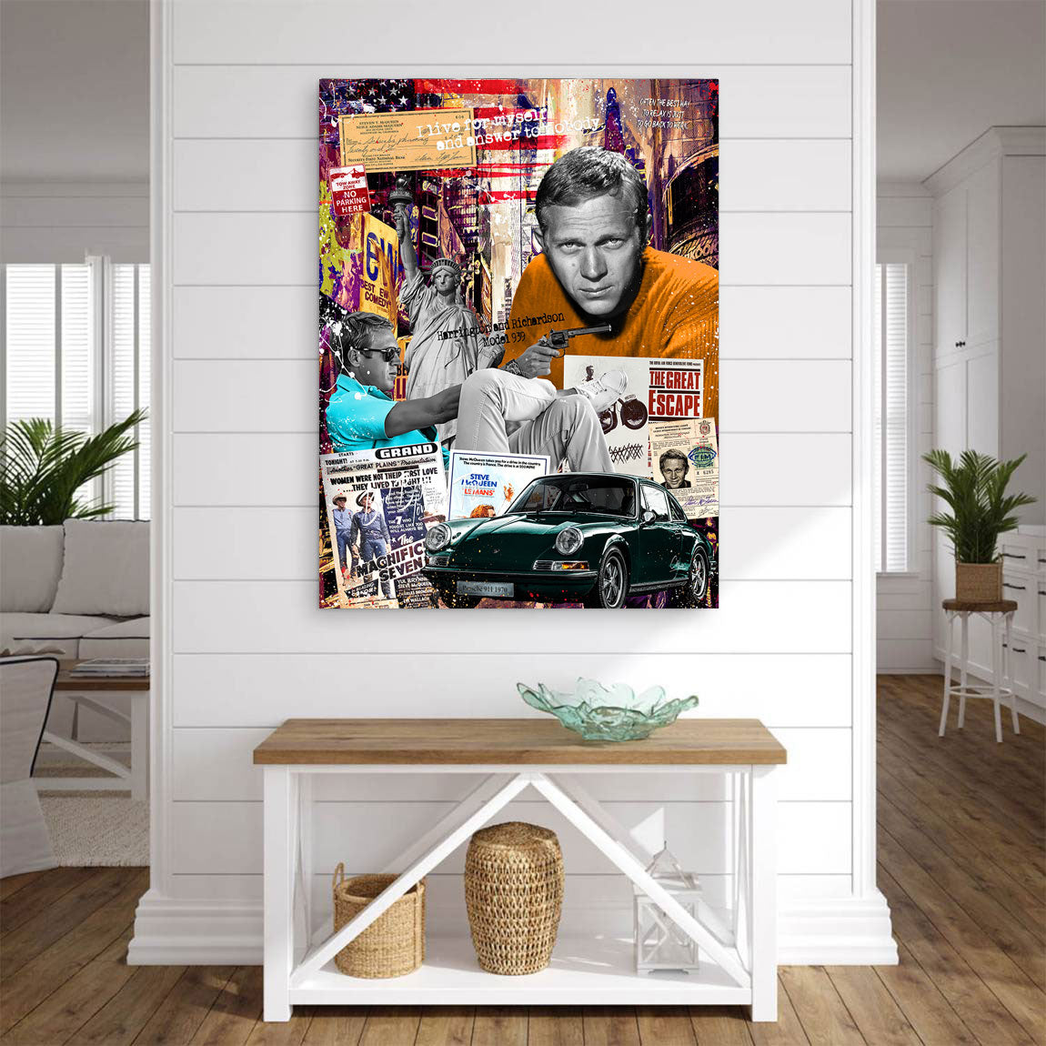 Steve McQueen Rebel Speed Legacy Pop Art Wandbild