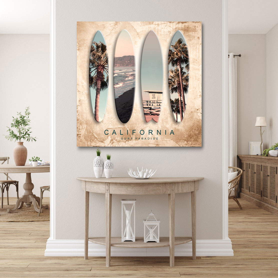 Wandbild Leinwandbild California Surfing