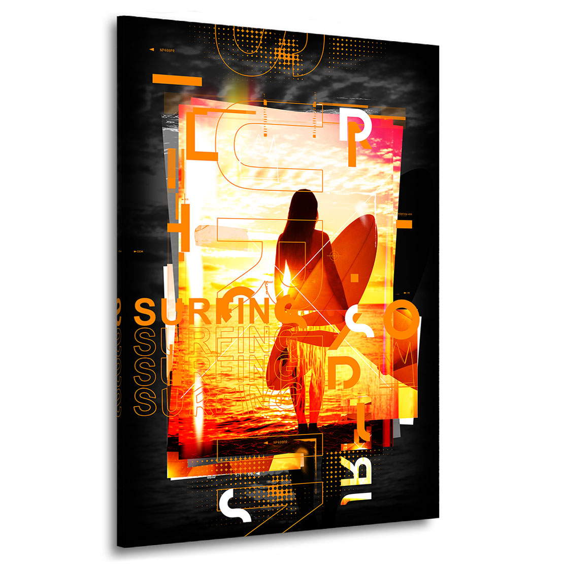 Wandbild Leinwandbild Surfing