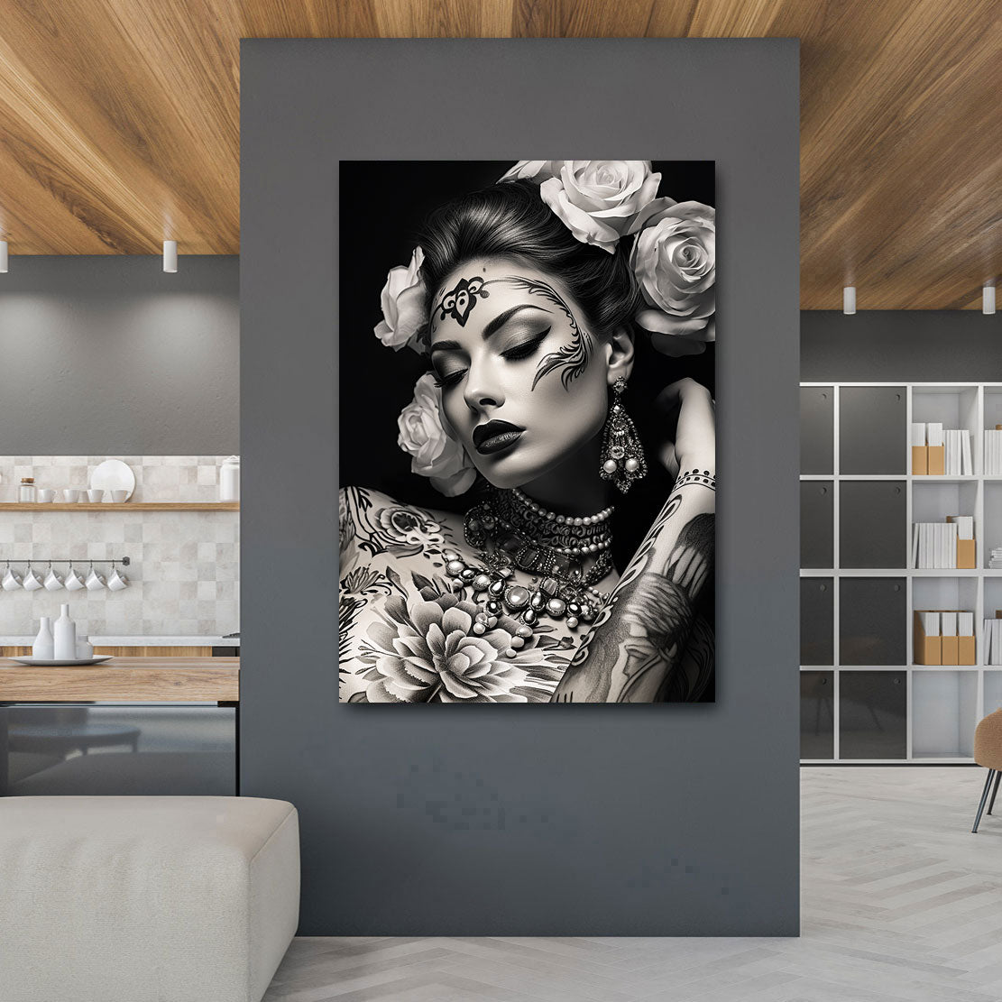 Erotisches Wandbild Dreaming Tattoo Girl