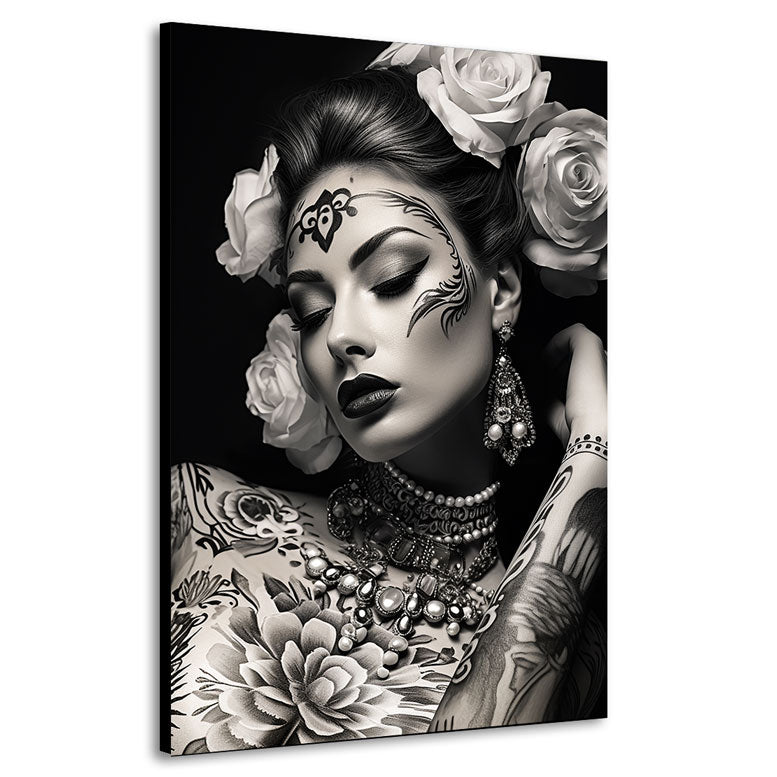 Erotisches Wandbild Dreaming Tattoo Girl