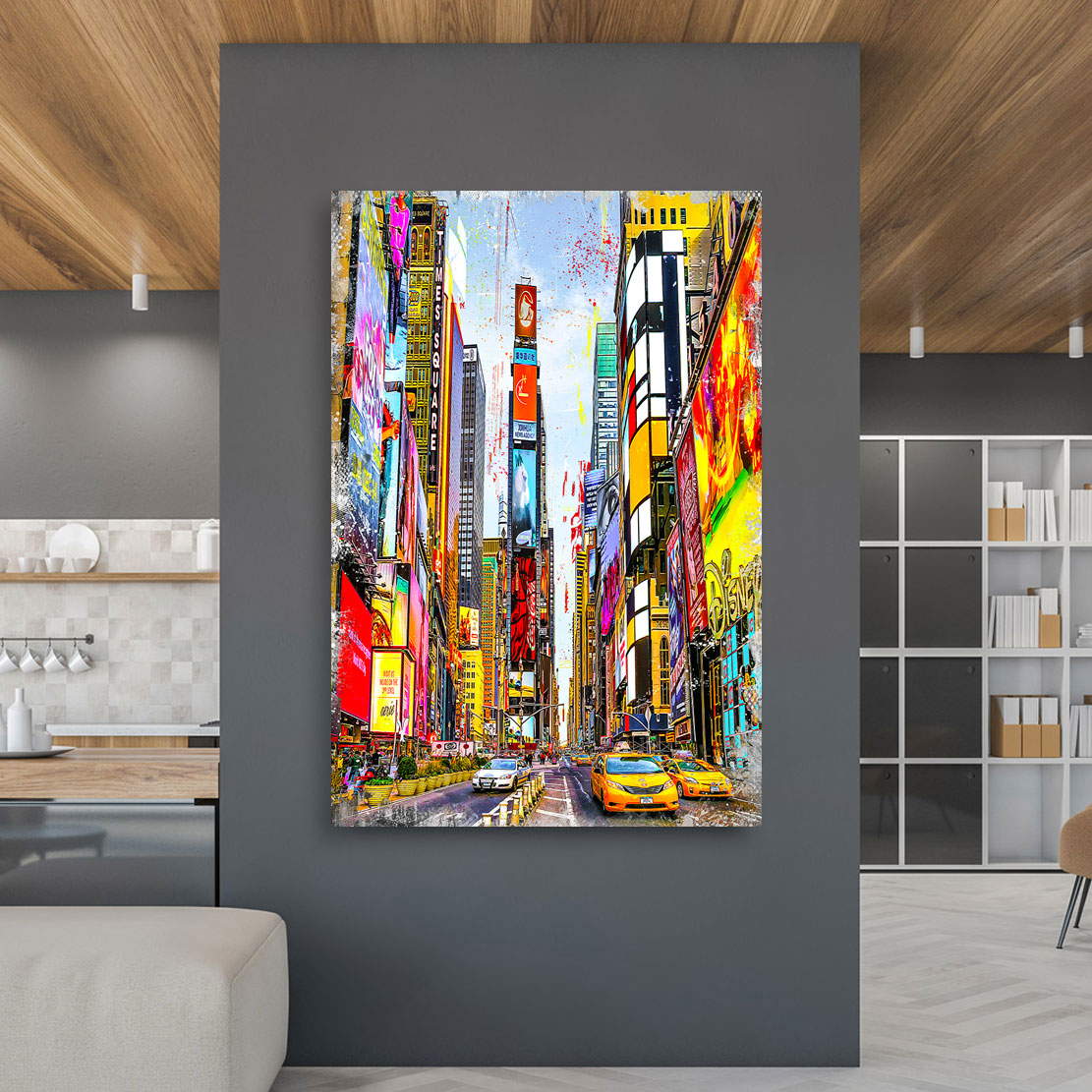 Wandbild Leinwandbild NY York Times Square