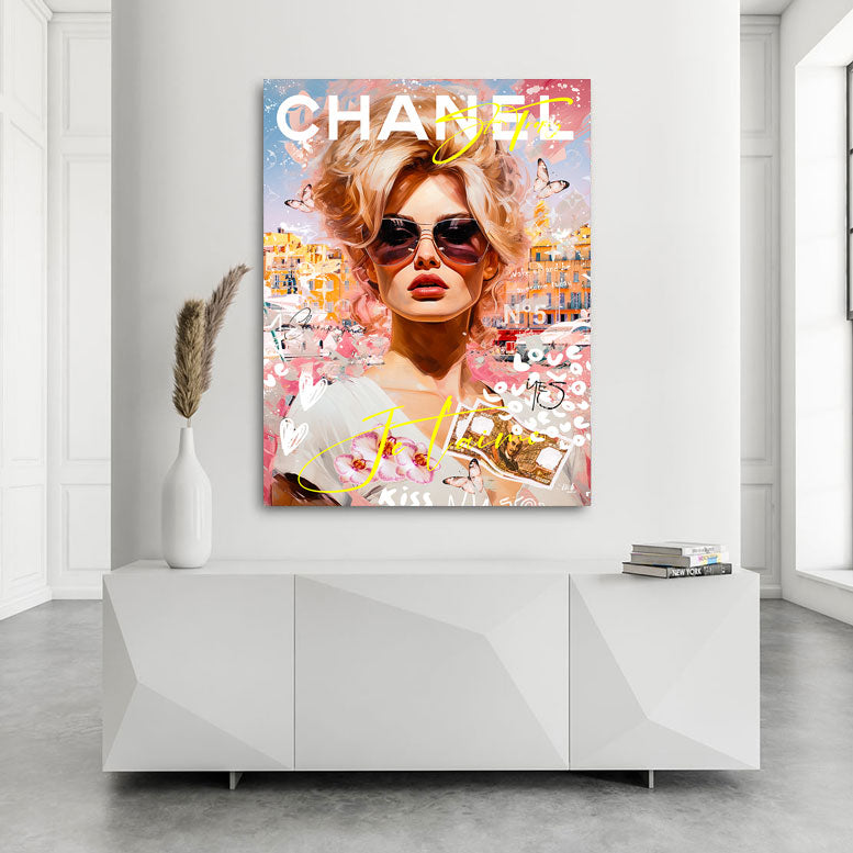 Pop Art Wandbild Brigitte Saint Tropez